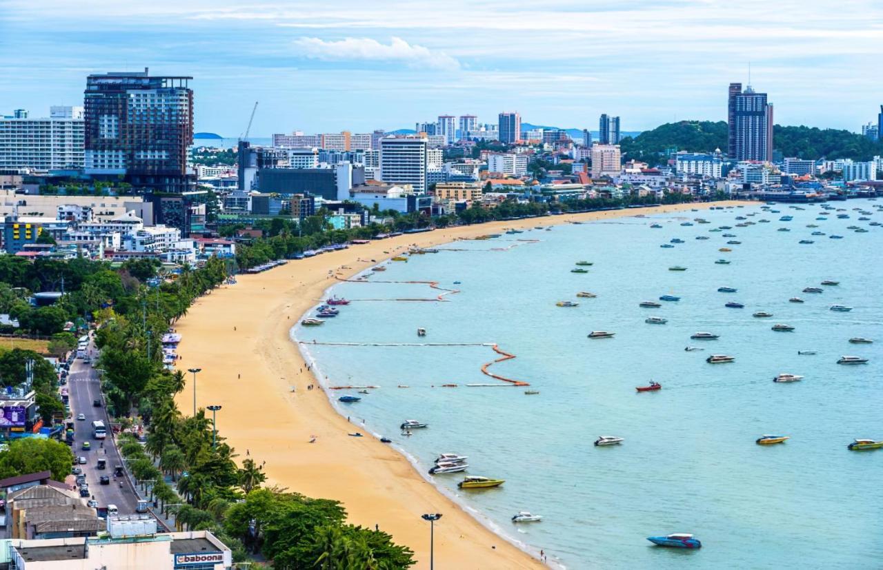 Great Location With Infinity Pool - Central Pattaya Apartment Luaran gambar